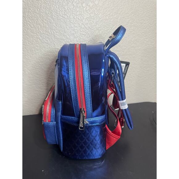 Loungefly Marvel Shine Captain America Infinity Saga Mini Backpack Bag NWT main image 6